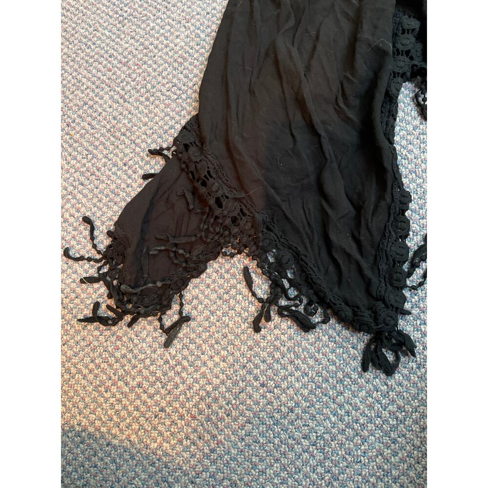 Vocal Black Bling Fringe Tank Medium - Picture 5 of 6